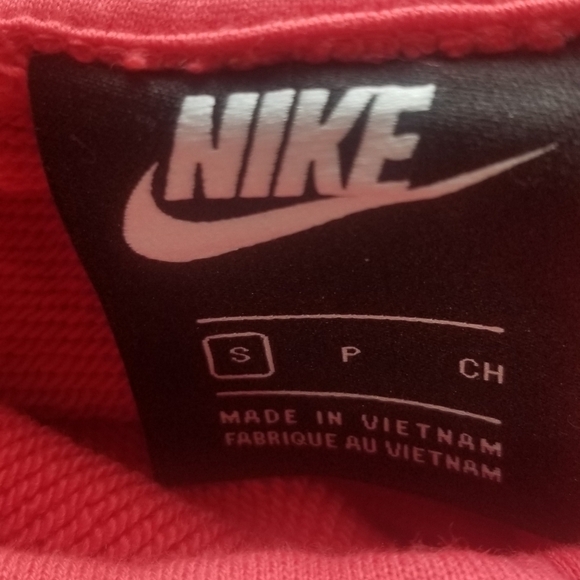 Nike Hoodie. Pink with Orange Accents. Front Ombre Nike Logo. Size Womens Small. - Picture 8 of 10
